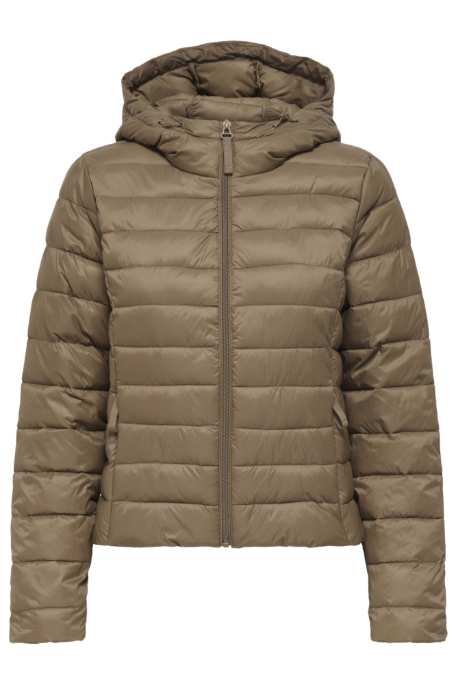 ONLTAHIA LW QUILTED HOOD JKT NOOS O 15352020 Cocoa Creme